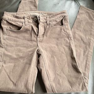 American Eagle brown Jegging size 4